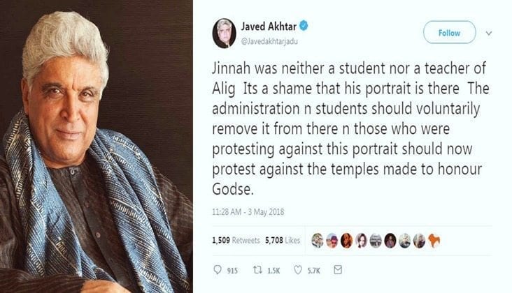 Pakistanis And Indians Schooled Javed Akhtar On His Anti Jinnah Tweet