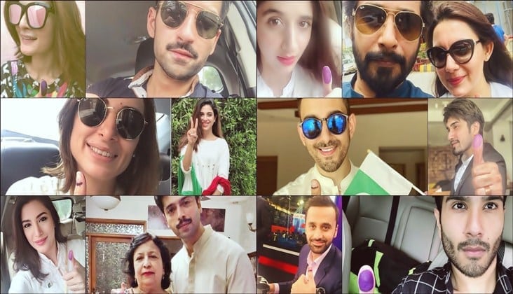 In Photos: Celebrities Vote For A Better And Prosper Pakistan