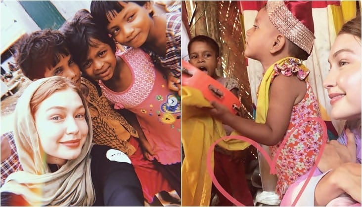 Gigi Hadid Visits Rohingya Refugee Camps In Bangladesh