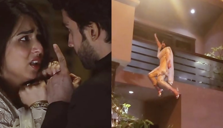 Only Ushna Shah can make this depressing scene from Cheekh look fun