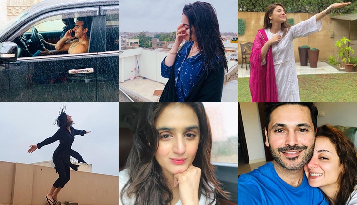 Here's how celebrities are enjoying Karachi rain!