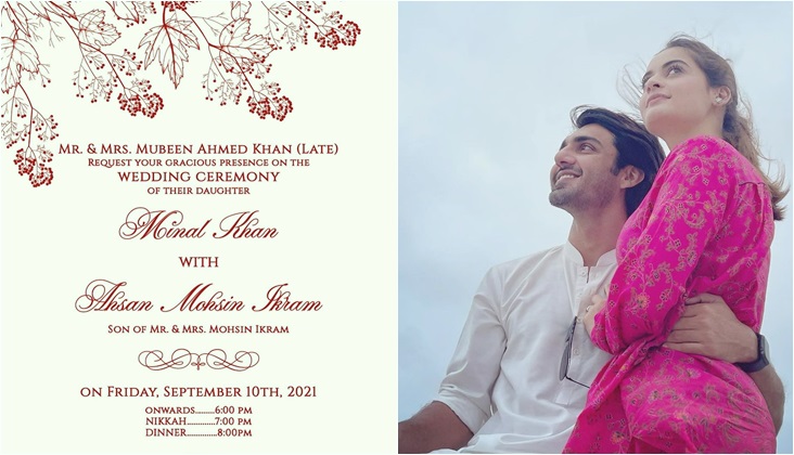 Minal Khan & Ahsan Mohsin Ikram getting married on September 10!