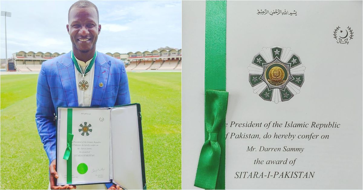 Daren Sammy finally receives his Sitara i Pakistan