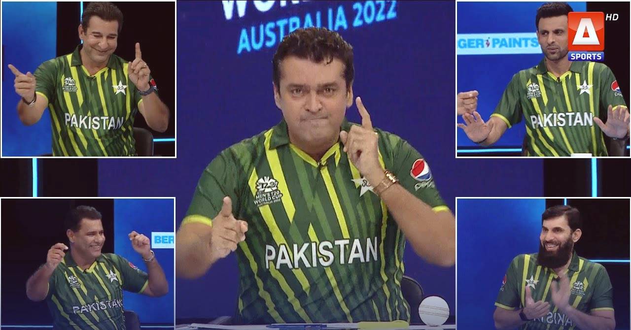 The Pavilion panelists celebrate Pakistan’s win with absolute joy